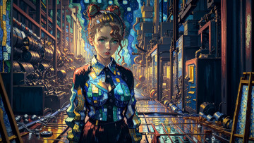 Картинка рисованное люди нейросети графика нейроарт ai art нейронные сети рисунки нейро искусство