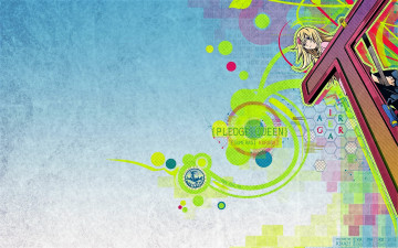 обоя аниме, air gear, девочка, буква