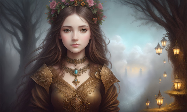 Обои картинки фото фэнтези, девушки, нейросети, графика, нейроарт, ai, art, нейронные, сети, рисунки, нейро, искусство