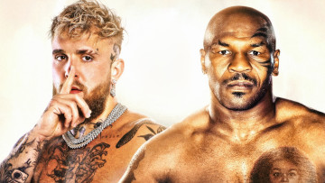 Картинка спорт бокс jake paul mike tyson спортсмены