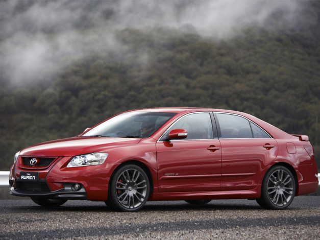 Обои картинки фото 2007, trd, aurion, автомобили, toyota