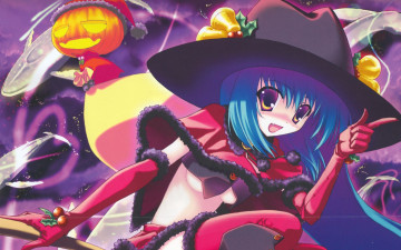 Картинка аниме halloween magic