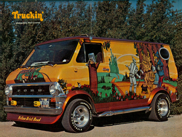 Обои картинки фото автомобили, custom, van`s