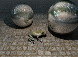 Картинка 3д графика animals животные лягушка