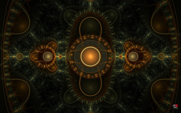 Картинка 3д графика fractal фракталы абстракция