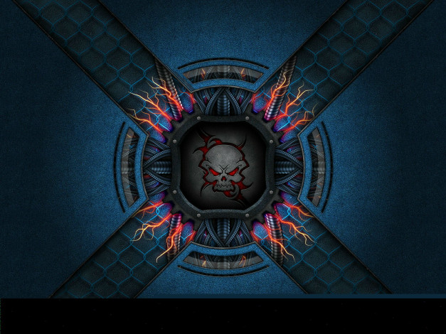 Обои картинки фото 3д, графика, horror, ужас, череп
