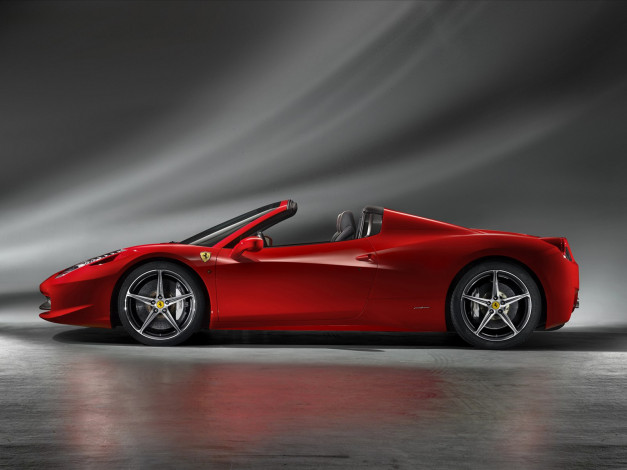 Обои картинки фото ferrari, 458, spider, 2012, автомобили