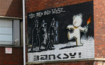 Картинка разное граффити стена кирпич