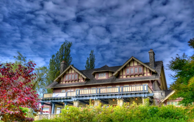 Обои картинки фото города, здания, дома, дом, небо