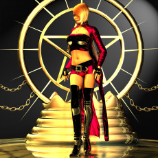 Картинка 3д+графика фантазия+ fantasy девушка взгляд