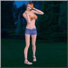 Картинка 3д+графика люди+ people девушка фон взгляд