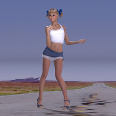 Картинка 3д+графика люди+ people девушка взгляд