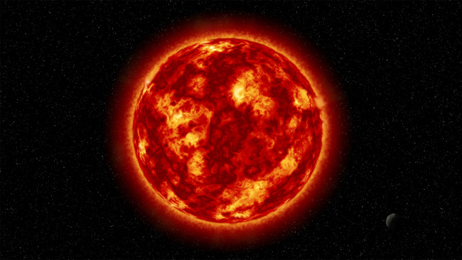 Обои картинки фото космос, солнце, засада