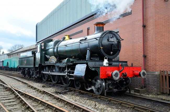 Обои картинки фото техника, паровозы, паровоз, рельсы, дорога, железная