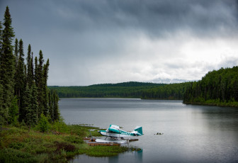 Картинка авиация самолёты+амфибии самолёт озеро пейзаж