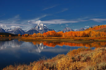 Картинка природа реки озера озеро осень горы деревья