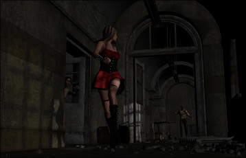 Картинка 3д+графика люди+ people мужчина фон взгляд девушка