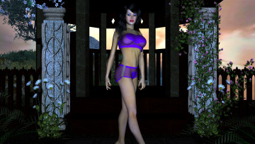 Картинка 3д+графика люди+ people фон взгляд девушка