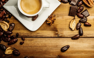 Картинка еда кофе +кофейные+зёрна cup beans coffee