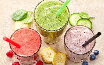 Картинка еда напитки +коктейль коктейль смузи fresh berries fruit smoothie ягоды фрукты банан