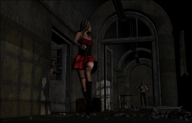 Обои картинки фото 3д графика, люди , people, мужчина, фон, взгляд, девушка