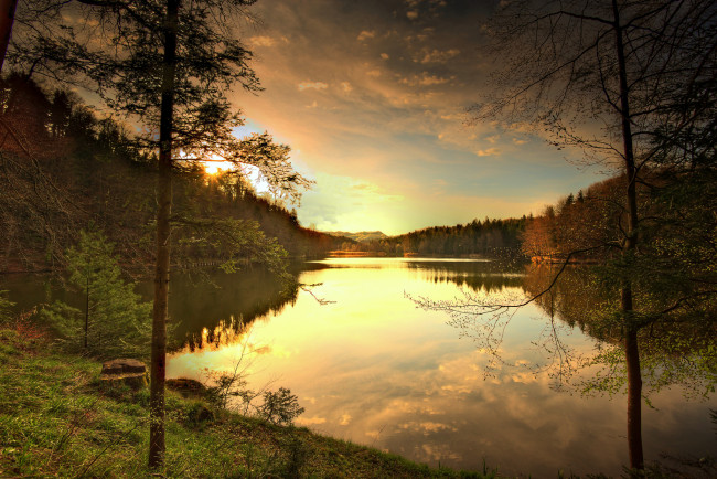 Обои картинки фото природа, восходы, закаты, рассвет