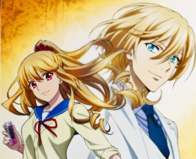 Картинка аниме strike+the+blood девушка парень