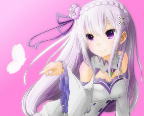 Картинка аниме re +zero+kara+hajimeru+isekai+seikatsu эмилия