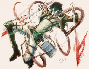 Картинка аниме shingeki+no+kyojin эрен