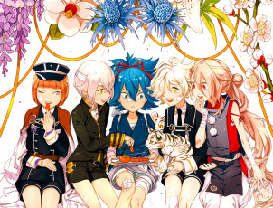 Картинка аниме touken+ranbu дети