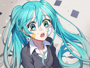 Картинка аниме vocaloid девушка