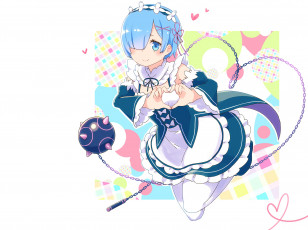 Картинка аниме re +zero+kara+hajimeru+isekai+seikatsu рем