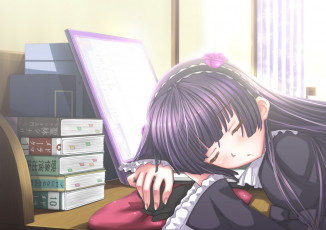 Картинка аниме oreimo взгляд фон девушка