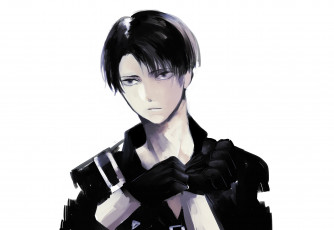Картинка аниме shingeki+no+kyojin леви