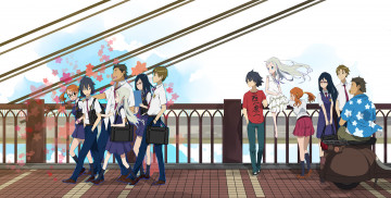 Картинка аниме anohana персонажи