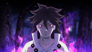 Картинка аниме naruto злость sharingan ненависть indra ootsutsuki