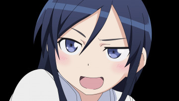 Картинка аниме oreimo фон взгляд девушка