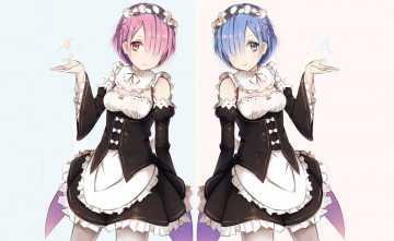 Картинка аниме re +zero+kara+hajimeru+isekai+seikatsu рам рем