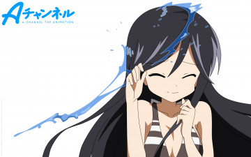 Картинка аниме a+channel фон взгляд девушка