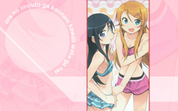 Картинка аниме oreimo фон взгляд девушка
