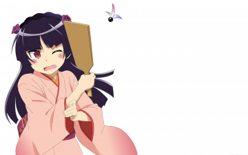 Картинка аниме oreimo фон взгляд девушка