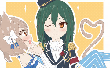 Картинка аниме re +zero+kara+hajimeru+isekai+seikatsu девушки взгляд фон