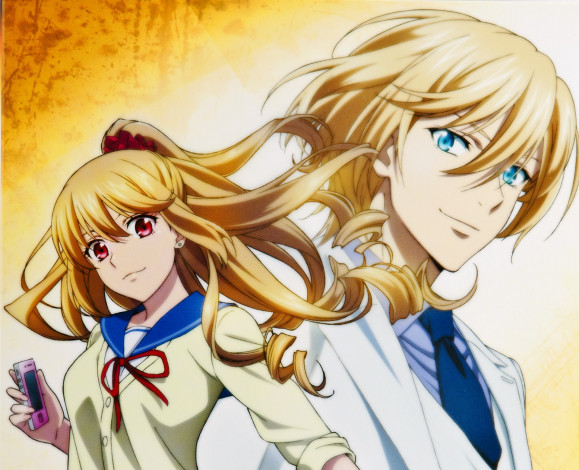 Обои картинки фото аниме, strike the blood, девушка, парень