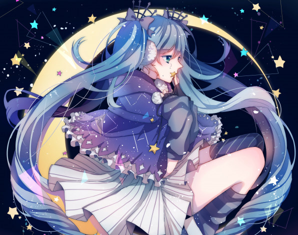 Обои картинки фото аниме, vocaloid, девушка