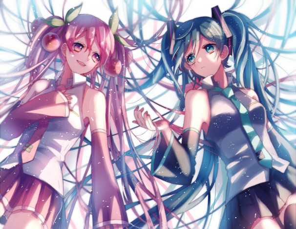 Обои картинки фото аниме, vocaloid, hatsune, miku