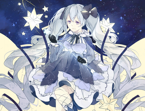 Обои картинки фото аниме, vocaloid, девушка