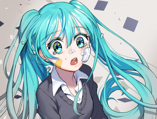 Обои картинки фото аниме, vocaloid, девушка