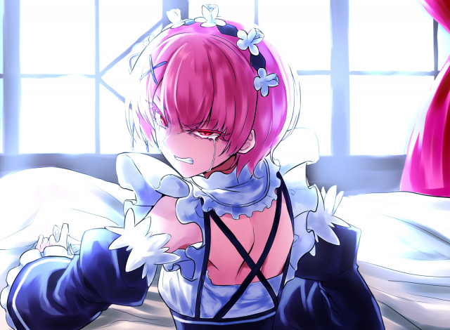 Обои картинки фото аниме, re,  zero kara hajimeru isekai seikatsu, рам