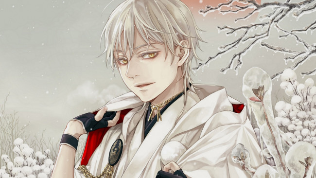 Обои картинки фото аниме, touken ranbu, парень