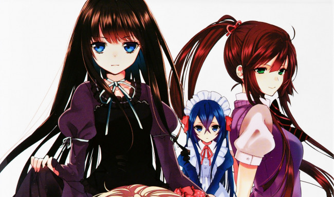 Обои картинки фото аниме, strike the blood, девушки